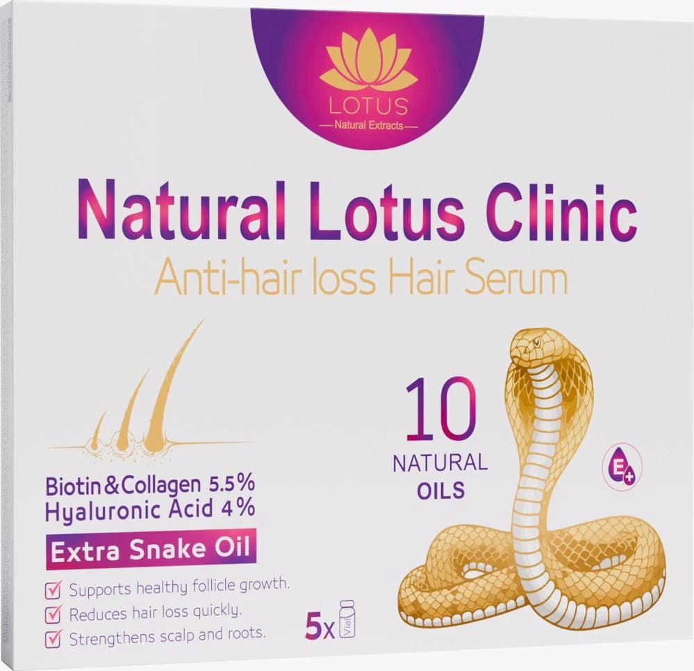 Natural Lotus Clinic Hair Serum with Snake oil 50 ml