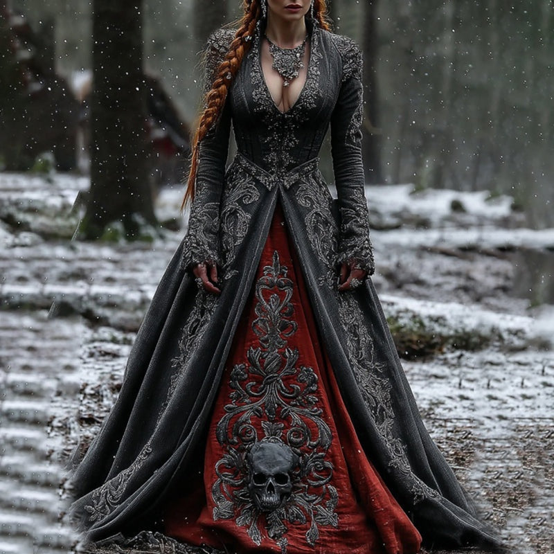 Digital-print American-style Fashionable Casual Dress