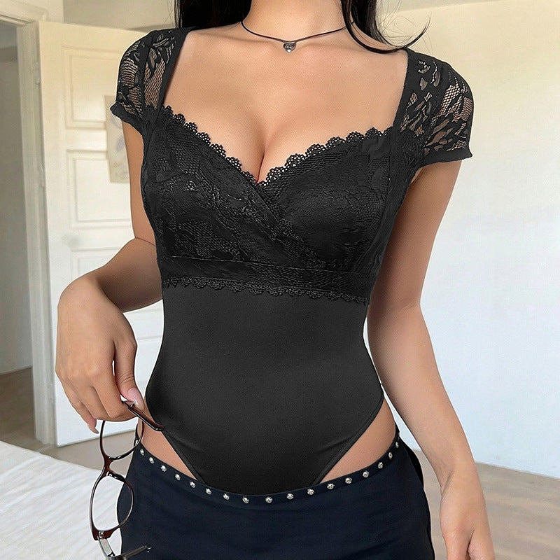 Women's Slim-fit Lace Jumpsuit