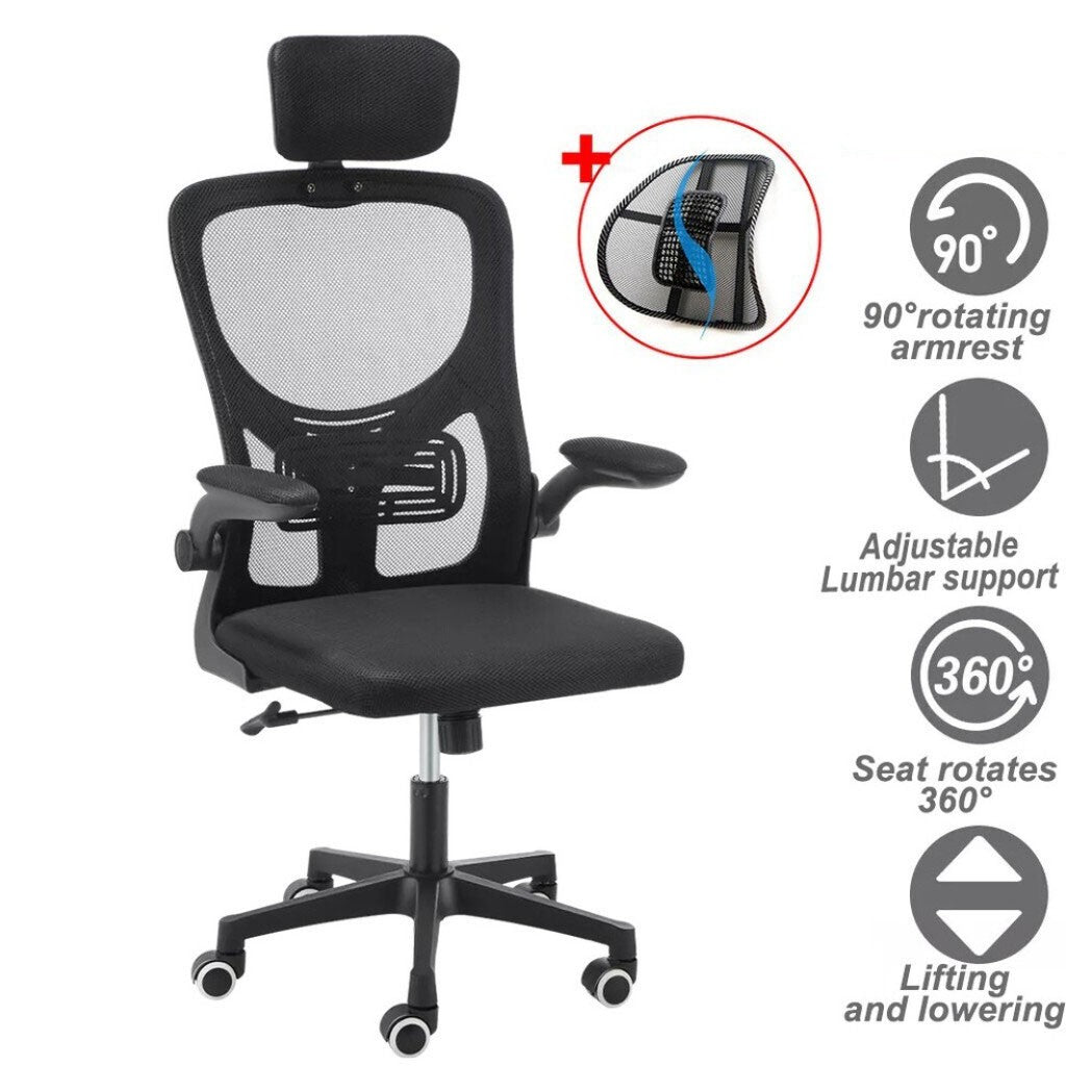 Home Office Chair Computer Desk Chair Adjustable Height Swivel Mesh Ergonomic