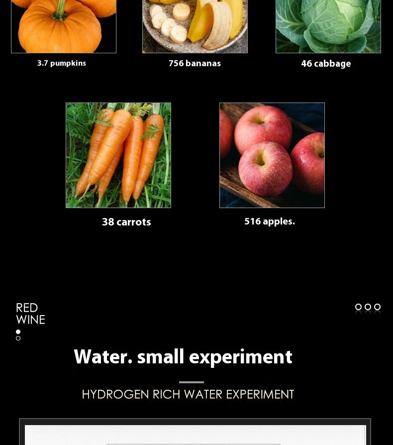 Hydrogen And Oxygen Separation Electrolysis Of Water Portable Anion Hydrogen-rich Cup