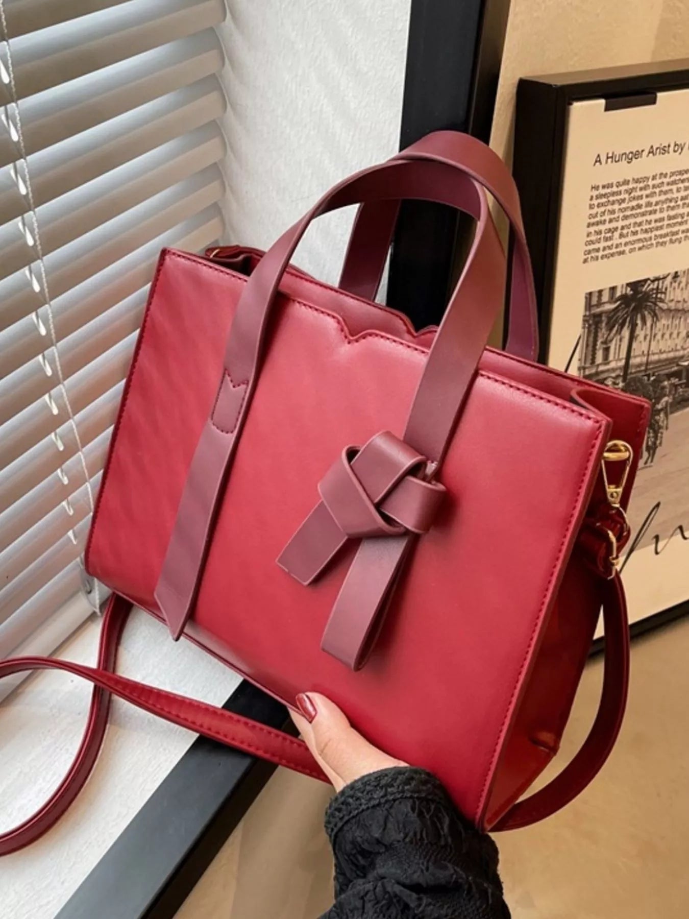 Faux Leather Tote Bag - Golwina