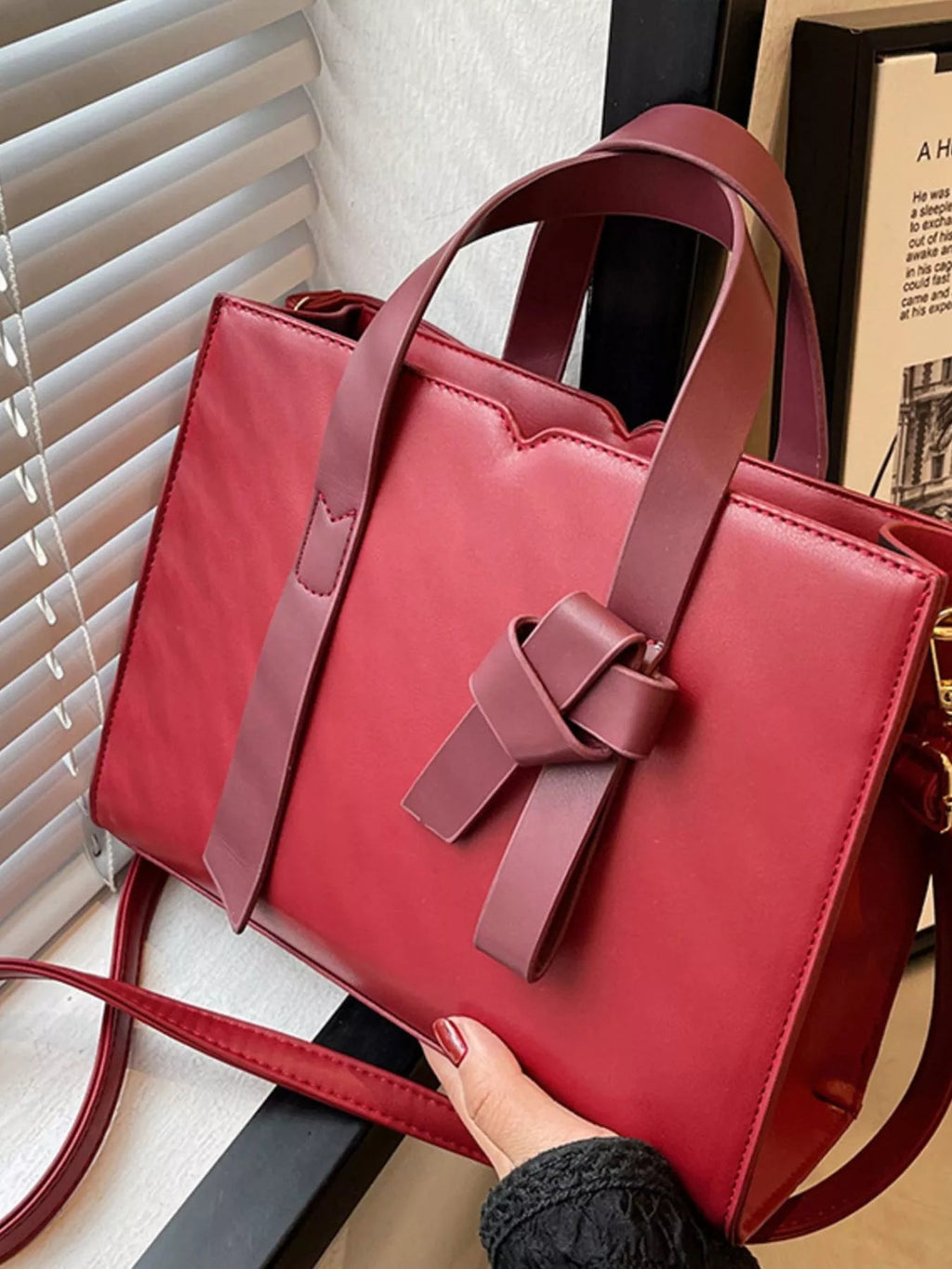 Faux Leather Tote Bag - Golwina