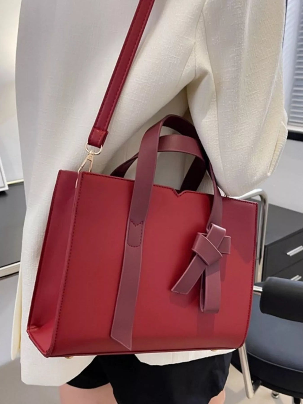 Faux Leather Tote Bag - Golwina