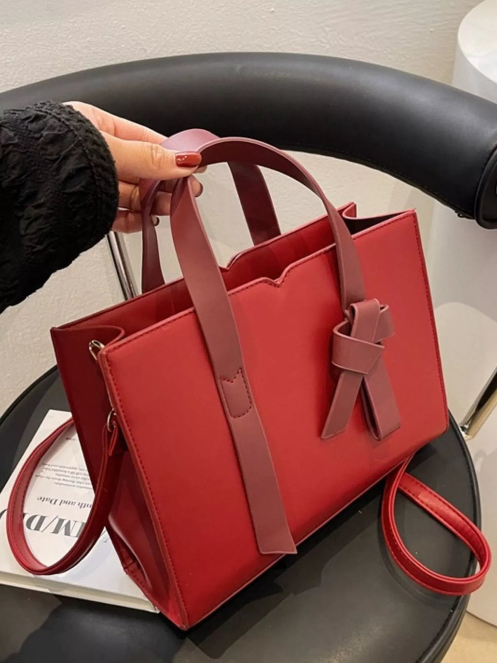 Faux Leather Tote Bag - Golwina